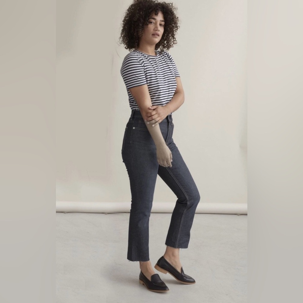 High Rise Kick Crop Jeans size 26 - Charcoal EVERLANE